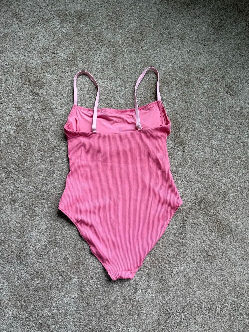 Aerie Binding Full Coverage Ribbed One Piece Swimsuit View 4